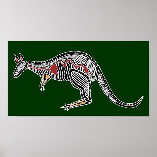 X-Ray Kangaroo Poster (Voorkant)