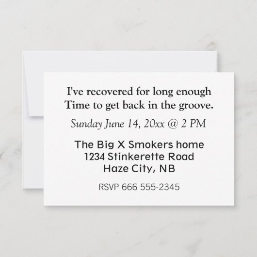 X Ray Recovery ~ invitation (Dos)