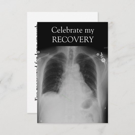 X Ray Recovery ~ invitation (Devant / Derrière)