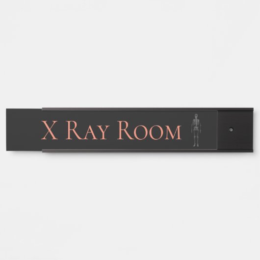 X Ray Room Plaque de nom d'accrochage (Devant)