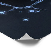 X-Ray Skelet dansen - blauw Poster (Hoek)