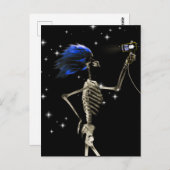 X-Ray Skeleton laten drukken - Blauw haar Briefkaart (Voorkant / Achterkant)
