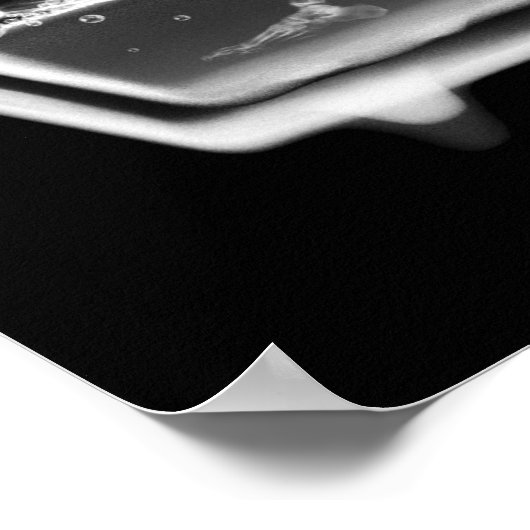 X-Ray Skeleton met Bath - B&W Rainbow Poster (Hoek)