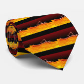 X-Ray Skeleton zwemmen in het vuurmeer Stropdas (Opgerold)