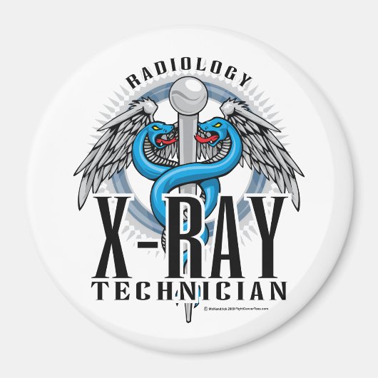X-Ray Tech Caduceus Magneet (Voorkant)