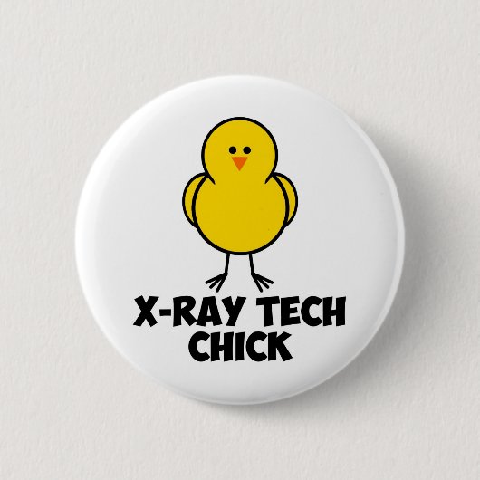 X Ray Tech Chick Ronde Button 5,7 Cm (Voorkant)