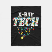 X-ray Tech Christmas Radiologic Technologist Techs Fleece Deken (Voorkant)