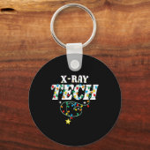 X-ray Tech Christmas Radiologic Technologist Techs Sleutelhanger (Voorkant)
