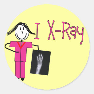 X-Ray Tech Gifts Ronde Sticker