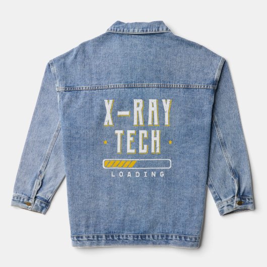 X Ray Tech Loading Radiographer Radiology Technici Denim Jacket (Achterkant)