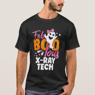 X-ray Tech Radiology Halloween Womens Fab Boo Lous T-shirt