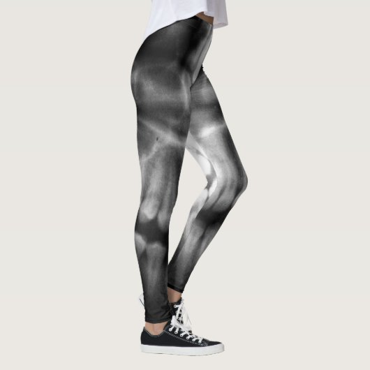 X-Ray Teeth Mouth Smile Black en White Leggings (Rechts)