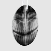 X-Ray Teeth Mouth Smile Black en White Ornament (voorkant)