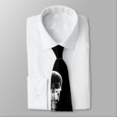 X-Ray Vision B&W Single Skeleton Stropdas (Gebonden)