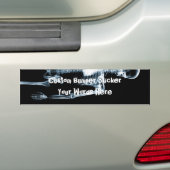 X-Ray Vision Blue Single Skeleton Bumpersticker (Op auto)