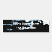 X-Ray Vision Blue Single Skeleton Bumpersticker (Voorkant)