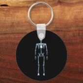X-Ray Vision Blue Single Skeleton Sleutelhanger (Voorkant)