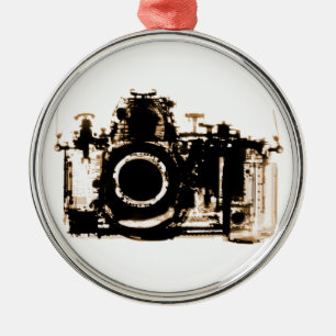 X-RAY VISION CAMERA - SEPIA METALEN ORNAMENT