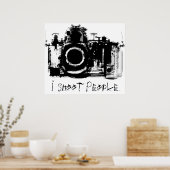 X-RAY VISION CAMERA - ZWART EN WITTE POSTER (Keuken)