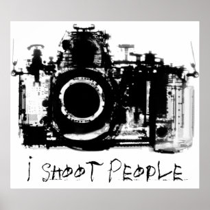 X-RAY VISION CAMERA - ZWART EN WITTE POSTER