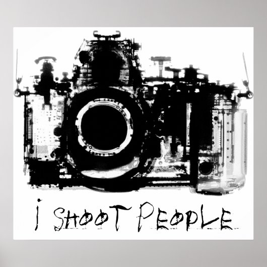 X-RAY VISION CAMERA - ZWART EN WITTE POSTER (Voorkant)