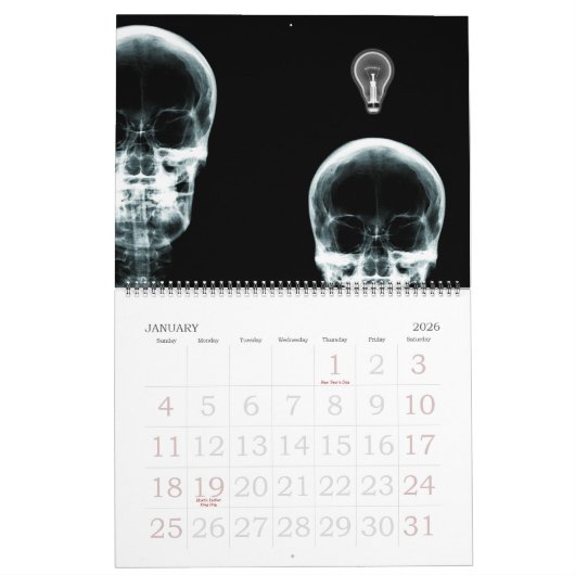 X-Ray Vision Skeleton 2012 Agenda Kalender (Jan 2026)