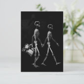 X-RAY VISION SKELETON COUPLE REIZEN B&W KAART (Staand voorkant)