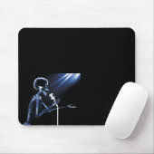 X-RAY VISION SKELETON SINGON ON ON RETRO MIC - BLU MUISMAT (Met muis)