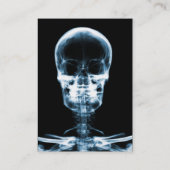 X-RAY VISION SKELETON SKULL - BLUE VISITEKAARTJE (Achterkant)