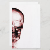 X-RAY VISION SKELETON SKULL - RED BRIEFPAPIER (Voorkant / Achterkant)