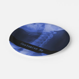 X-Rayed 2 elektromagnetisch blauw Papieren Bordje