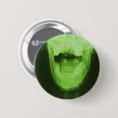 X-rayed 3 - Radioactive Green Ronde Button 5,7 Cm (Voorkant /achterkant)