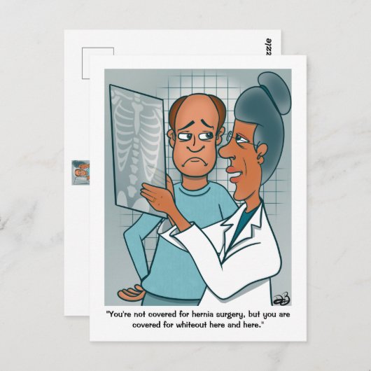 X-Rays Briefkaart (Voorkant / Achterkant)