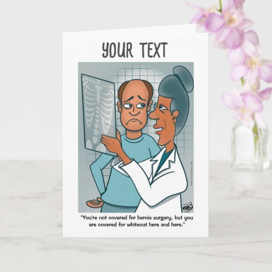 X-Rays gevouwen Wenskaart Kaart (Orchidee)