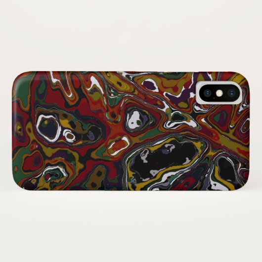 X tekent de vlek (meer opties) - Case-Mate iPhone case (Achterkant (horizontaal))