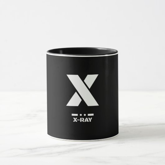 X (X-ray) NAVO fonetisch alfabet & morse code Mok (Midden)