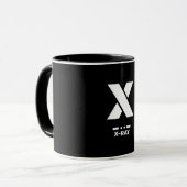 X (X-ray) NAVO fonetisch alfabet & morse code Mok (Voorkant links)