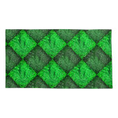 Xadrez verde falsa grama ou folhas de coqueiro. kussensloop (Achterkant-Links)