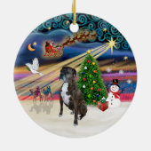 Xams Magic - Boxer (brindle 2) Keramisch Ornament (Achterkant)