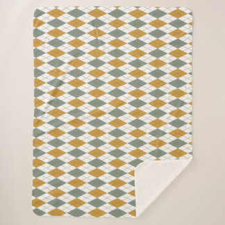 Xanadu en de gouden winter Argyle Sherpa Deken