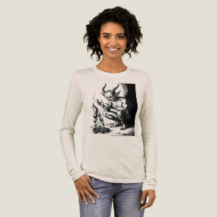 Xaphan Kleine Demon, Grote Vlammen Tri-Blend Shirt