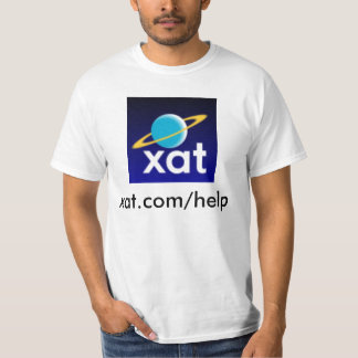 xat_logo, xat.com/help t-shirt