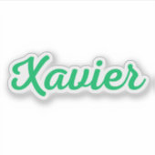 Xavier Sticker (Voorkant)