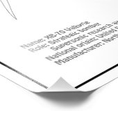 XB-70 Valkyrie - Vliegtuigblauwdruk Plannen BD Foto Afdruk (Hoek)