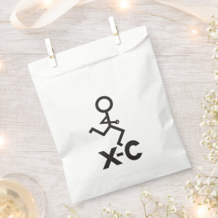 XC Cross Country Runner Favor Bags Bedankzakje
