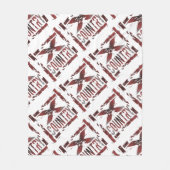 XC Landoverschrijdende landloper Fleece Deken (Voorkant)