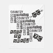 XC Landoverschrijdende uitvoering Fleece Deken (Voorkant)