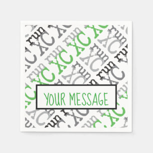 XC run - Cross-country Running Paper Napkins Servet