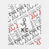 XC run - land overschrijdend Fleece Deken (Voorkant)