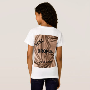 Xcel Bronze Filles Gymnastique T-Shirt personnalis